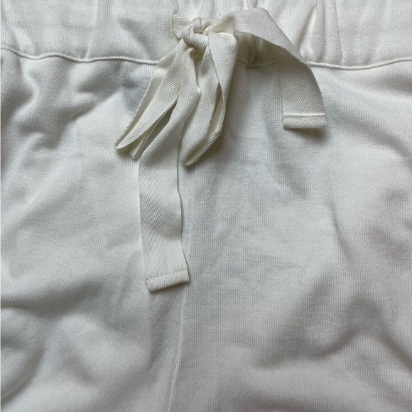 NWT 1. STATE REVOLVE White Drawstring Knit Jogger Pants - Size Large - Picture 5 of 11